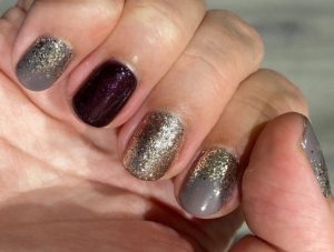 metallic nails at city retreat spas and salons in newcastle