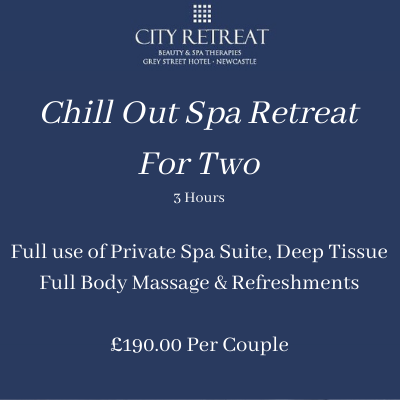 Chill out spa retreat for two