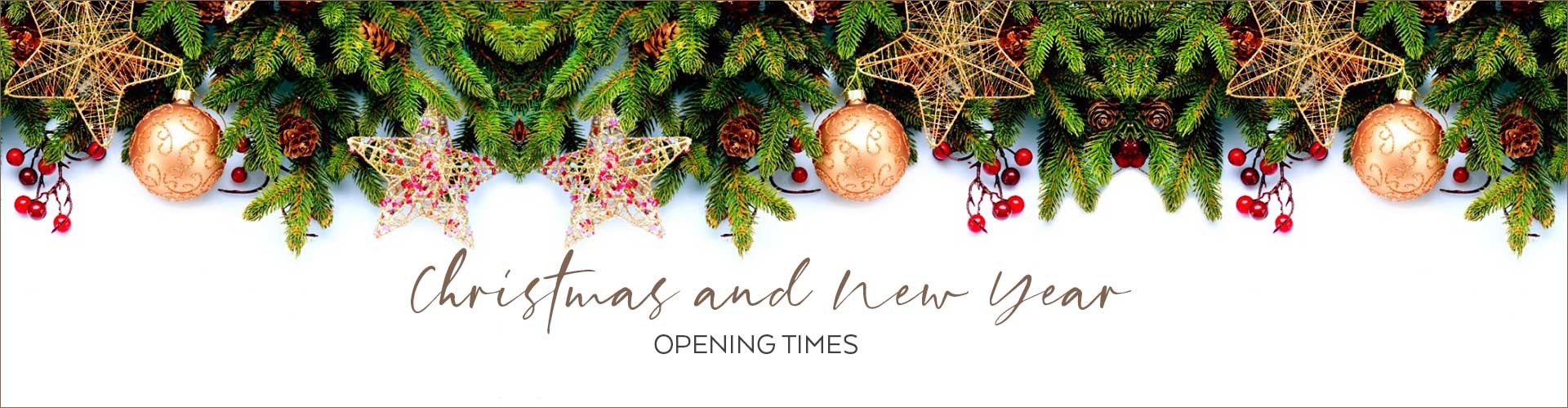 Christmas Opening Times