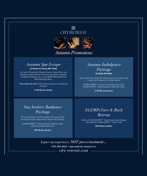 Autumn Promotions at City Retreat