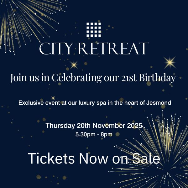 Celebrate Our 21st Birthday at City Retreat Jesmond Celebrate Our 21st Birthday at City Retreat Jesmond