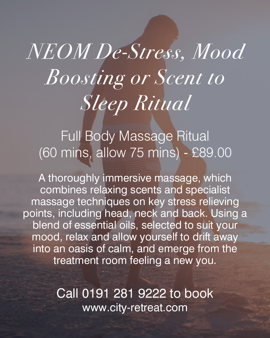 Father’s Day NEOM Wellbeing Massage Father’s Day NEOM Wellbeing Massage